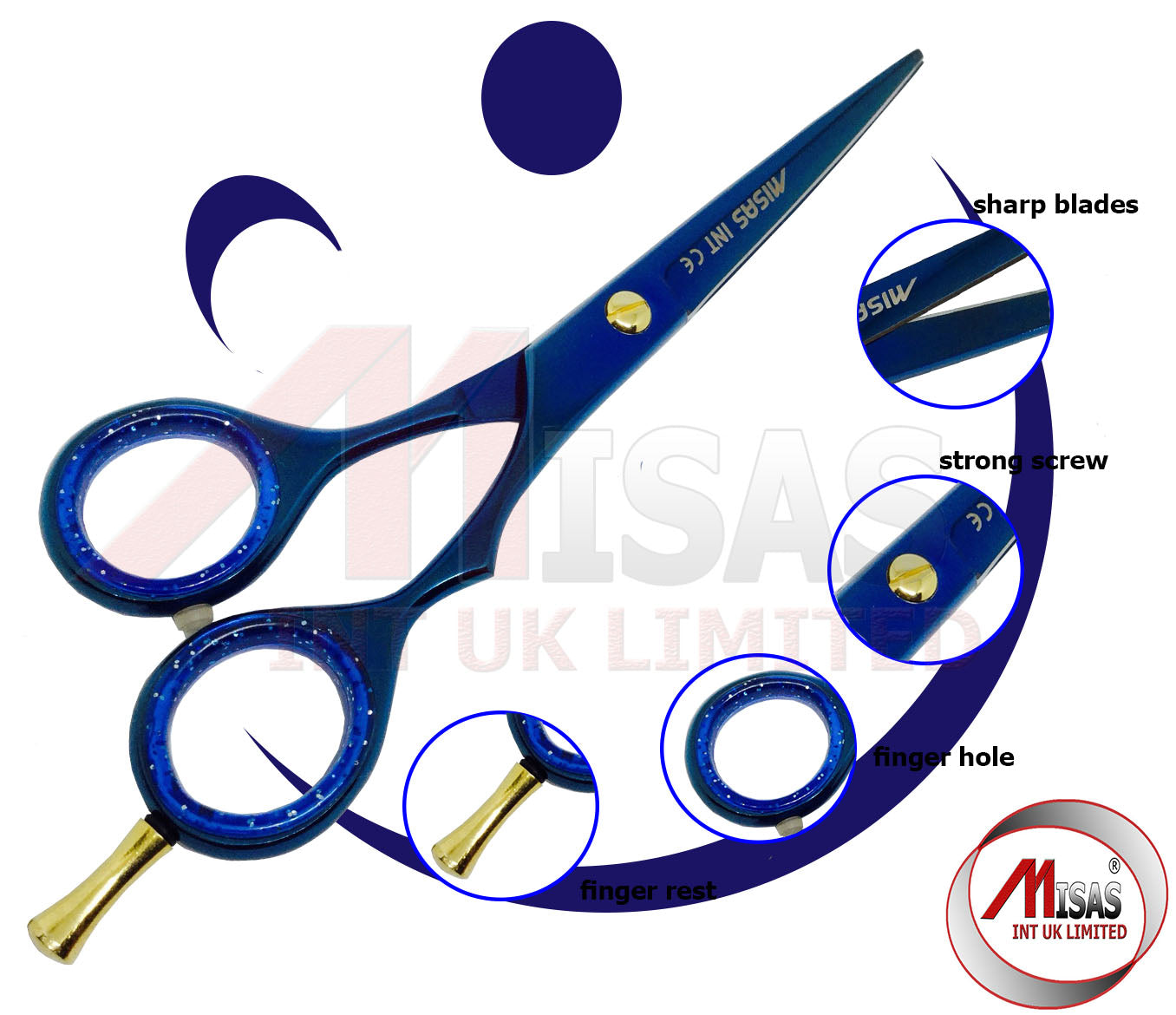 Professional Hairdressing Scissors Barber Salon Hair Cutting RAZOR Sharp Blades