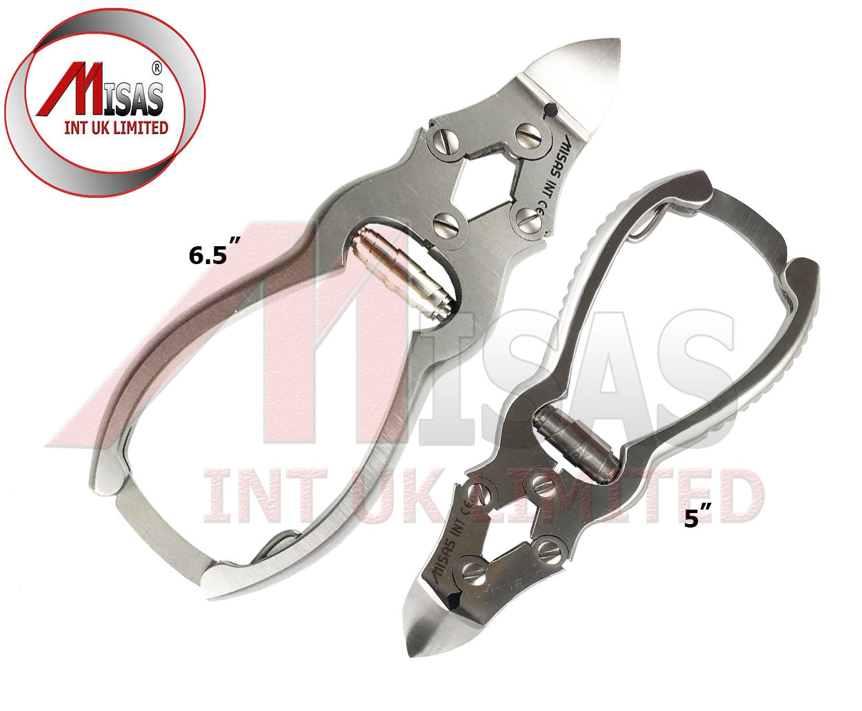 Cantilever Nail Cutter Clipper Nipper Heavy Duty Extra Thick Toe Nails 6.5" , 5"