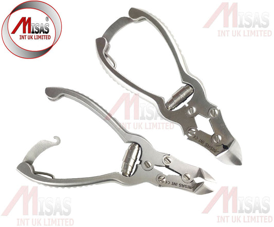 Cantilever Nail Cutter Clipper Nipper Heavy Duty Extra Thick Toe Nails 6.5" , 5"