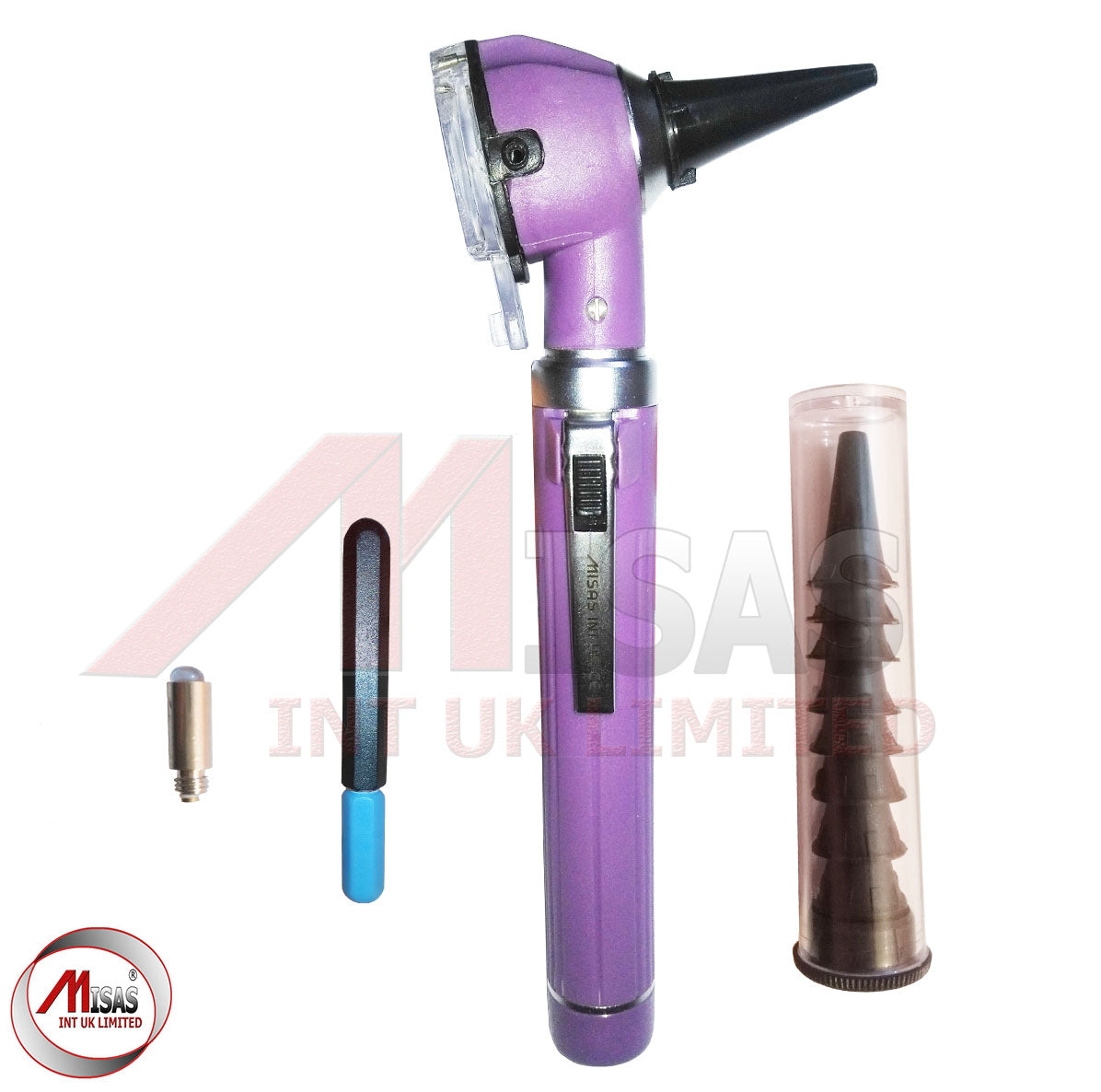 Purple Mini Otoscope Pocket Fiber Optic Medical Diagnostic NHS CE Approved