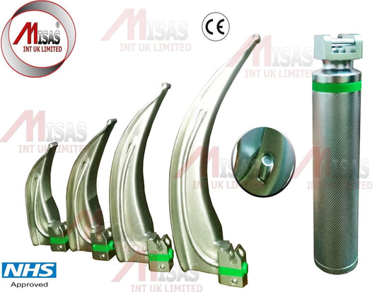 Fiber-Optic-Macintosh-Laryngoscope-Set-with-4-Blades-M