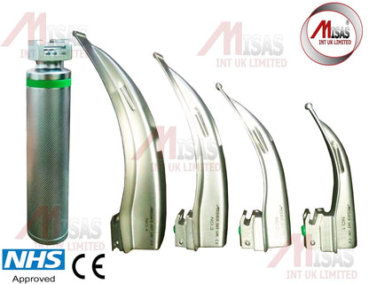 Fiber-Optic-Macintosh-Laryngoscope-Set-with-4-Blades-M