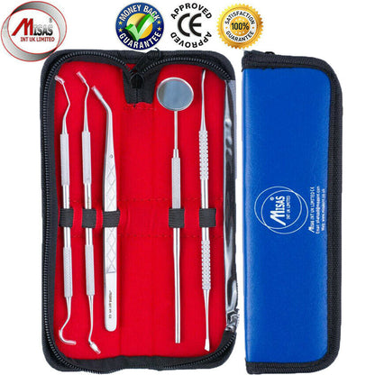 Dental Tooth Cleaning Kit Dentist Scraper Pick Tools Calculus Plaque Remover Set