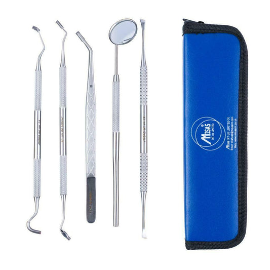 Dental Tooth Cleaning Kit Dentist Scraper Pick Tools Calculus Plaque Remover Set