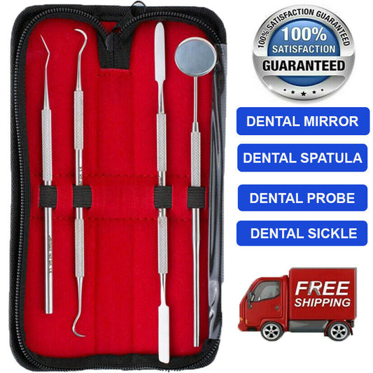 Dental Tooth Cleaning Kit Dentist Scraper Pick Tool Calculus Plaque Flos Remover