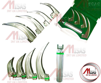 Fiber-Optic-Macintosh-Laryngoscope-Set-with-4-Blades-M