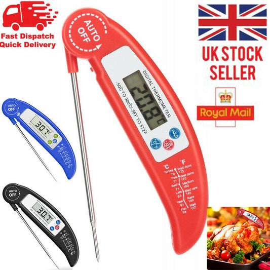 Digital Food Thermometer Probe Cooking Meat Kitchen Temperature BBQ Turkey Milk