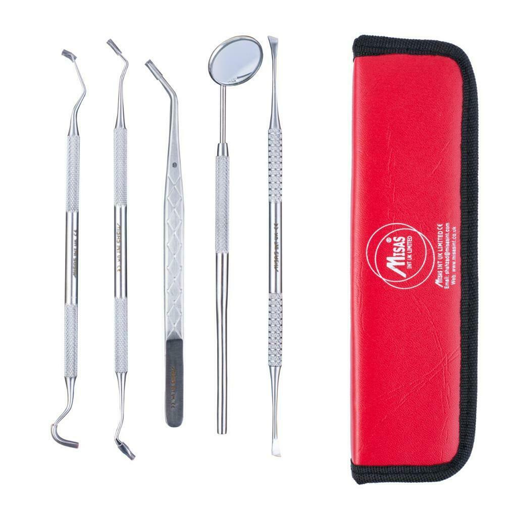 Dental Tools Set Dentist Instruments Teeth Cleaning Tools Stainless Steel Tools