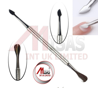 Stainless Steel Metal Nail Cuticle Pusher Scraper Polish Gel Remover Manicure