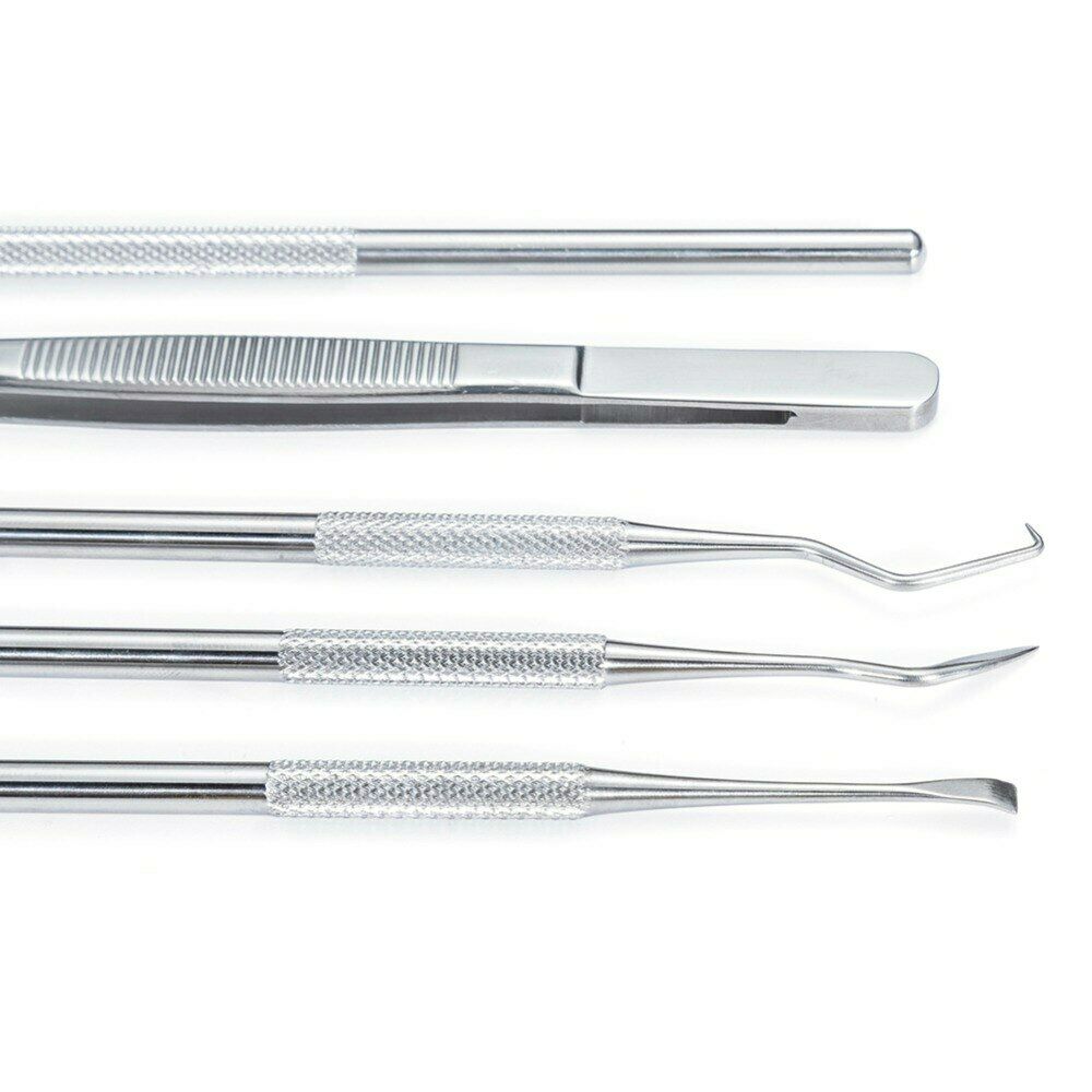 UK Dental Tooth Cleaning Set Dentist Scraper Pick Tool Calculus Plaque Remover