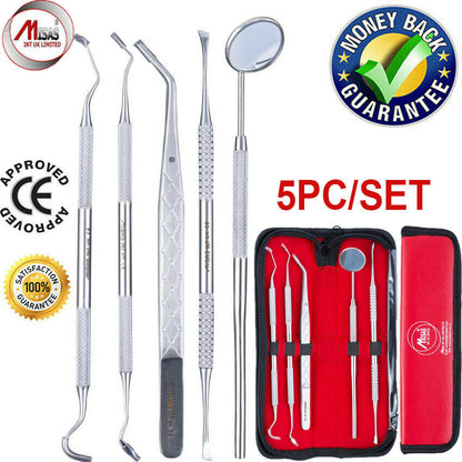 Dental Tools Set Dentist Instruments Teeth Cleaning Tools Stainless Steel Tools