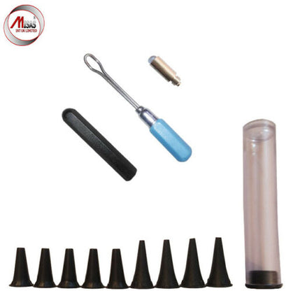 Grey Mini Otoscope Pocket Fiber Optic Medical Diagnostic NHS GP CE Approve