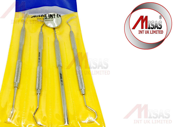 MISAS Hygienist Therapist scalers Tartar Calculus Remover Set Dental Tools 4 Pcs